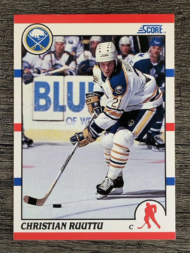 1990-91 Score #77 Christian Ruuttu