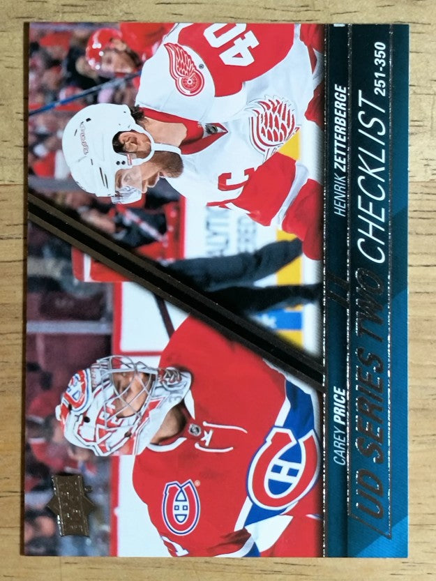 2015-16 Upper Deck #449 Carey Price/Henrik Zetterberg CL