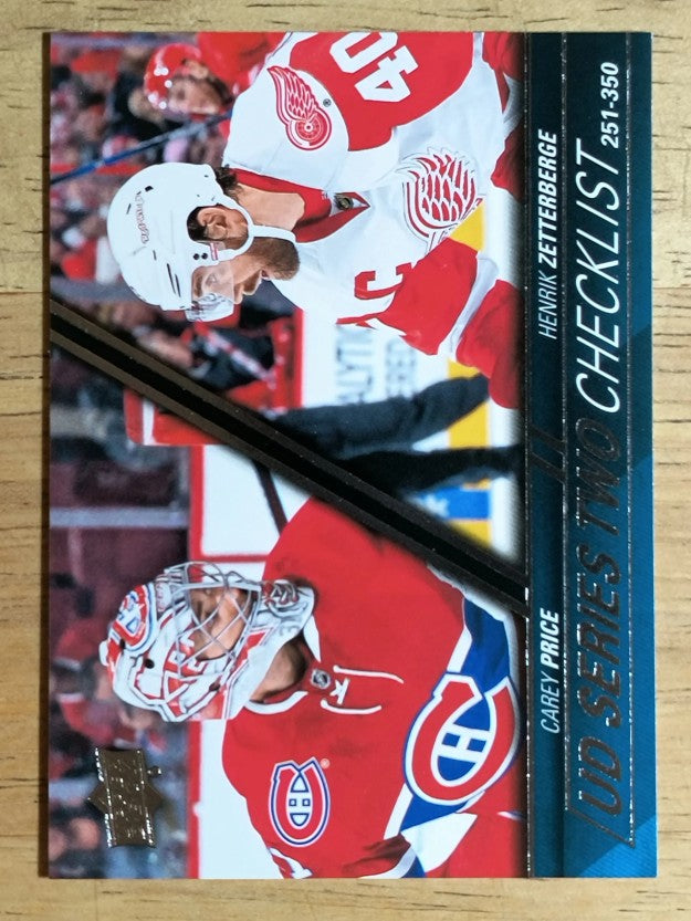 2015-16 Upper Deck #449 Carey Price/Henrik Zetterberg CL