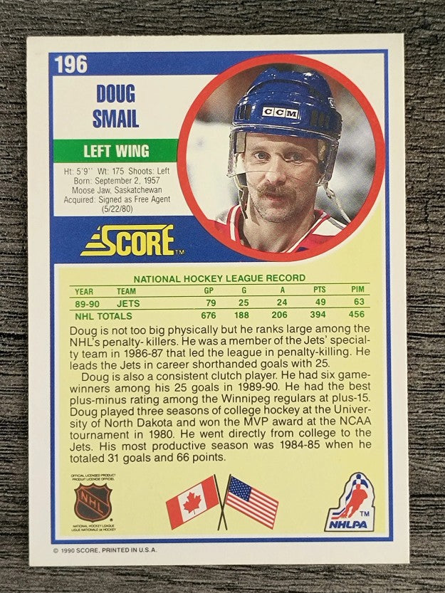 1990-91 Score #196 Doug Smail