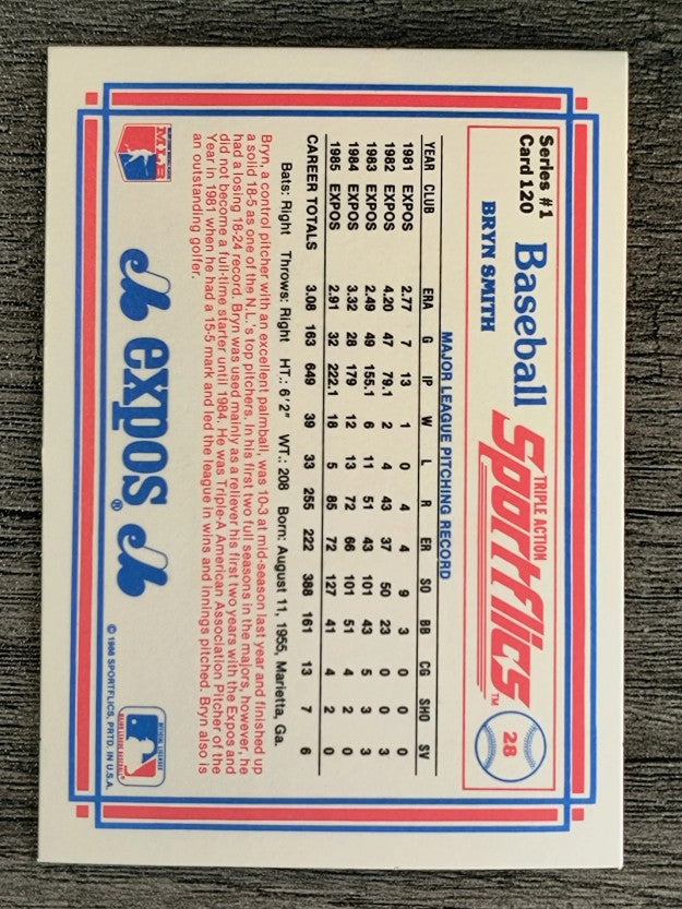 1986 Sportflics #120 Bryn Smith