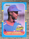 1987 Donruss Highlights #42 Darryl Strawberry
