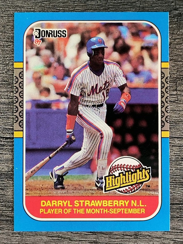 1987 Donruss Highlights #49 Darryl Strawberry