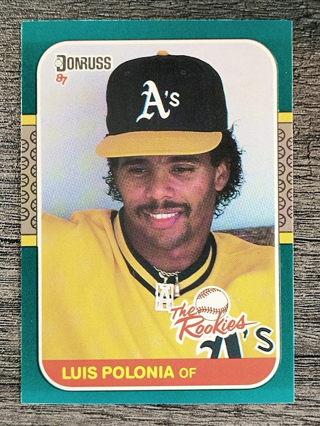 1987 Donruss Rookies #25 Luis Polonia XRC