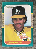 1987 Donruss Rookies #25 Luis Polonia XRC