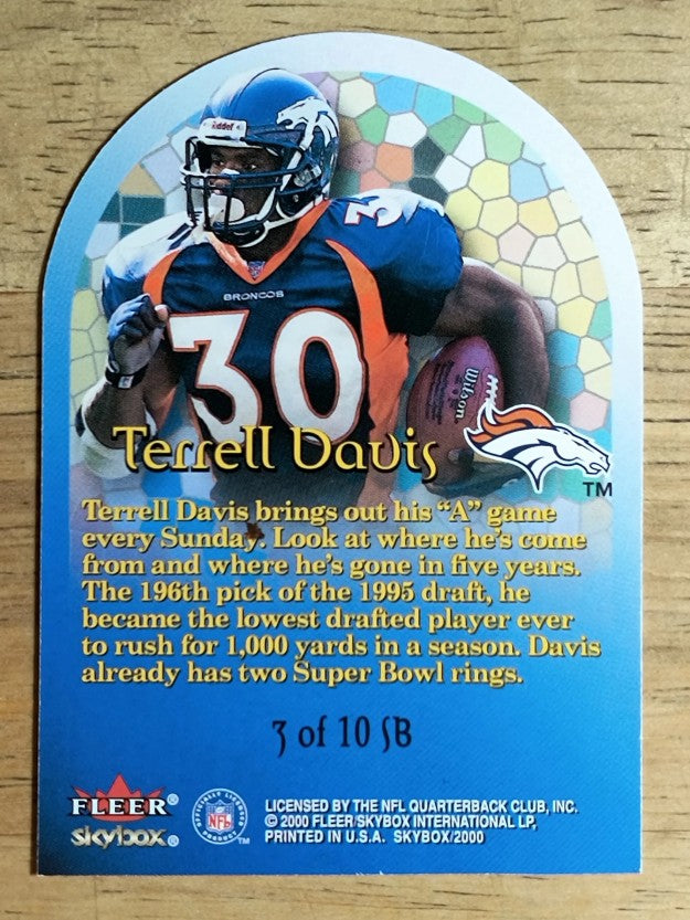 2000 SkyBox Sunday's Best #3 Terrell Davis