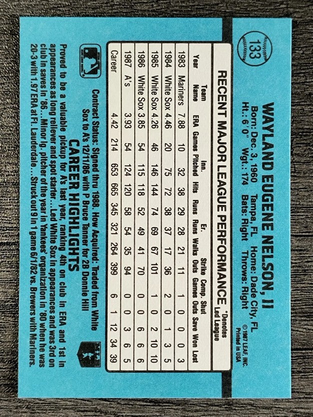 1988 Donruss #133 Gene Nelson
