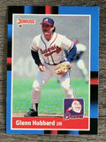 1988 Donruss #314 Glenn Hubbard