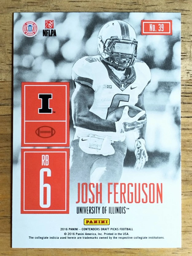 2016 Panini Contenders Draft Picks Game Day Tickets #39 Josh Ferguson