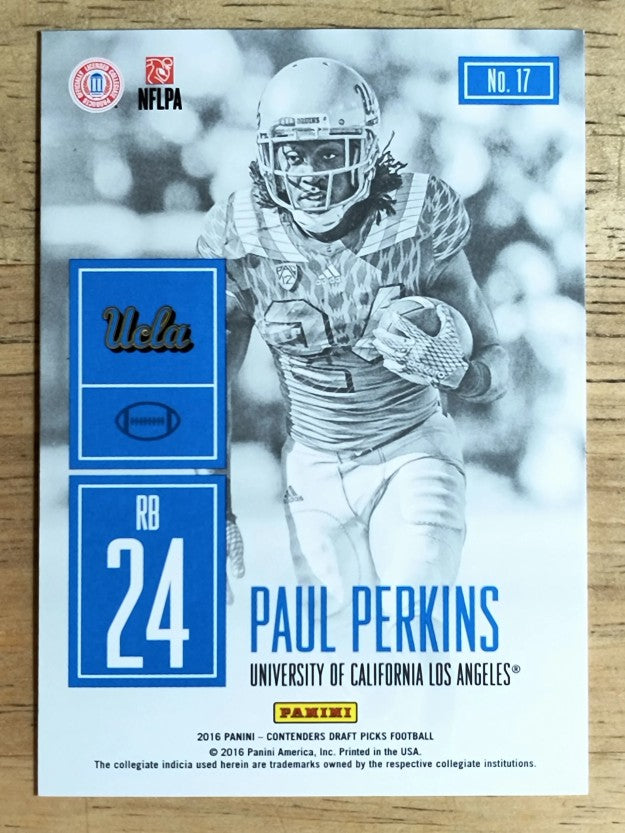 2016 Panini Contenders Draft Picks Game Day Tickets #17 Paul Perkins