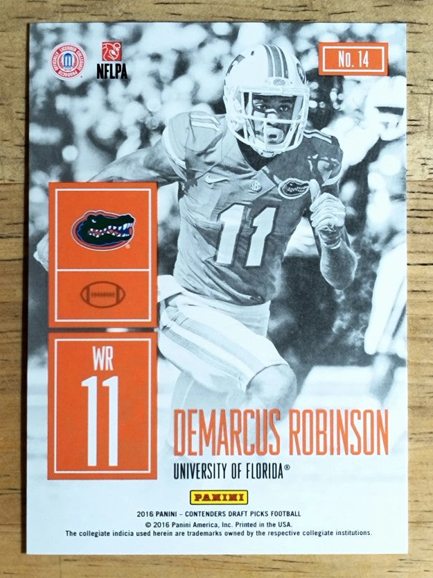 2016 Panini Contenders Draft Picks Game Day Tickets #14 Demarcus Robinson