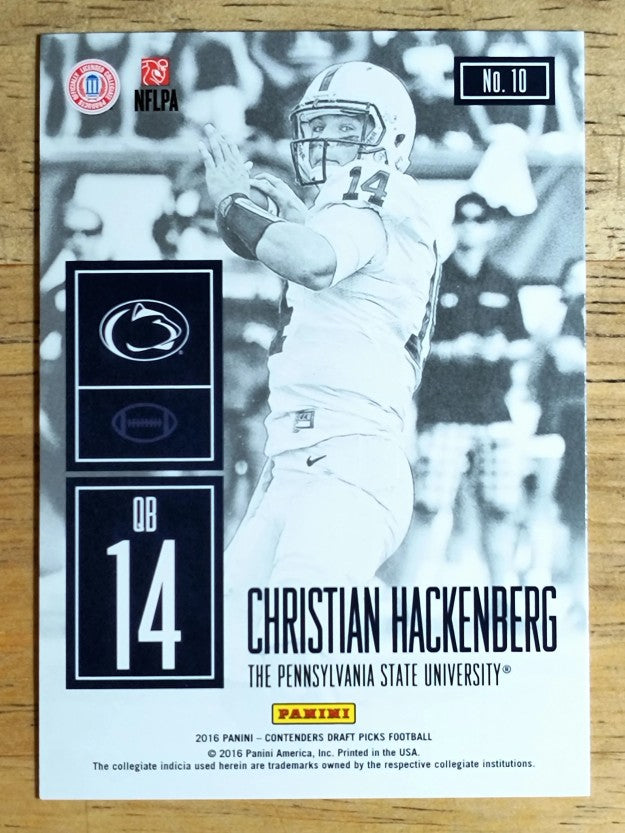 2016 Panini Contenders Draft Picks Game Day Tickets #10 Christian Hackenberg