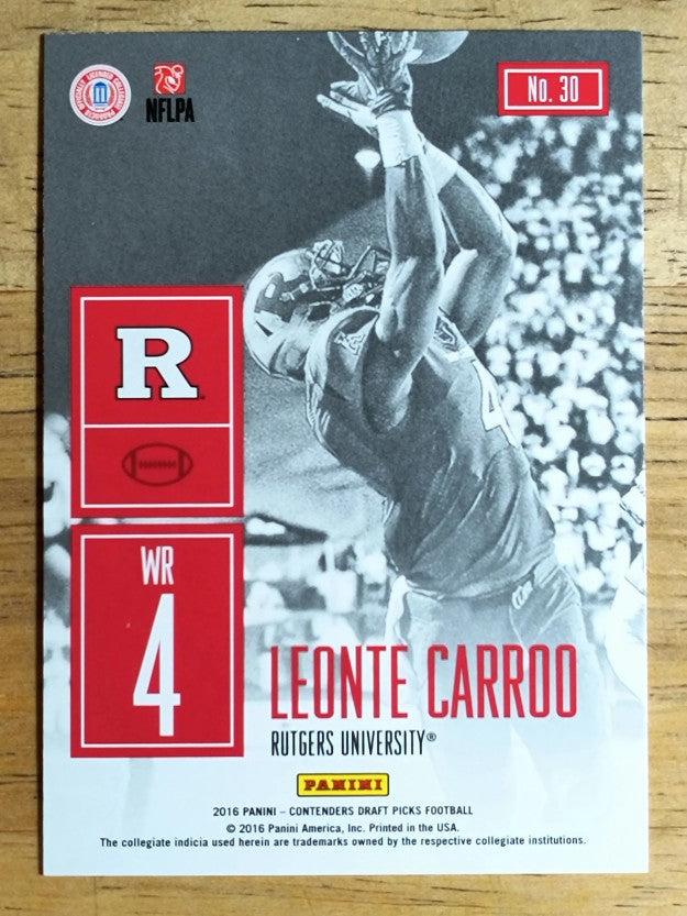 2016 Panini Contenders Draft Picks Game Day Tickets #30 Leonte Carroo