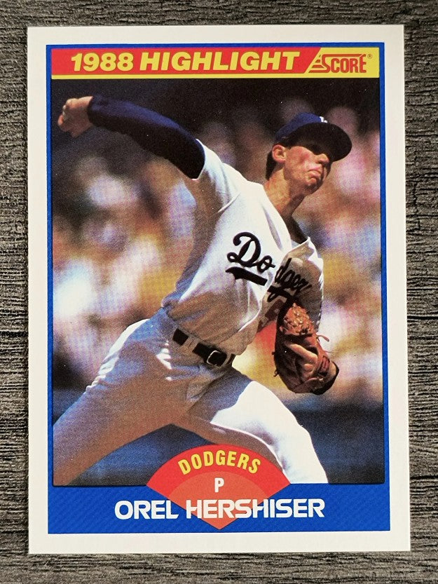 1989 Score #653 Orel Hershiser HL