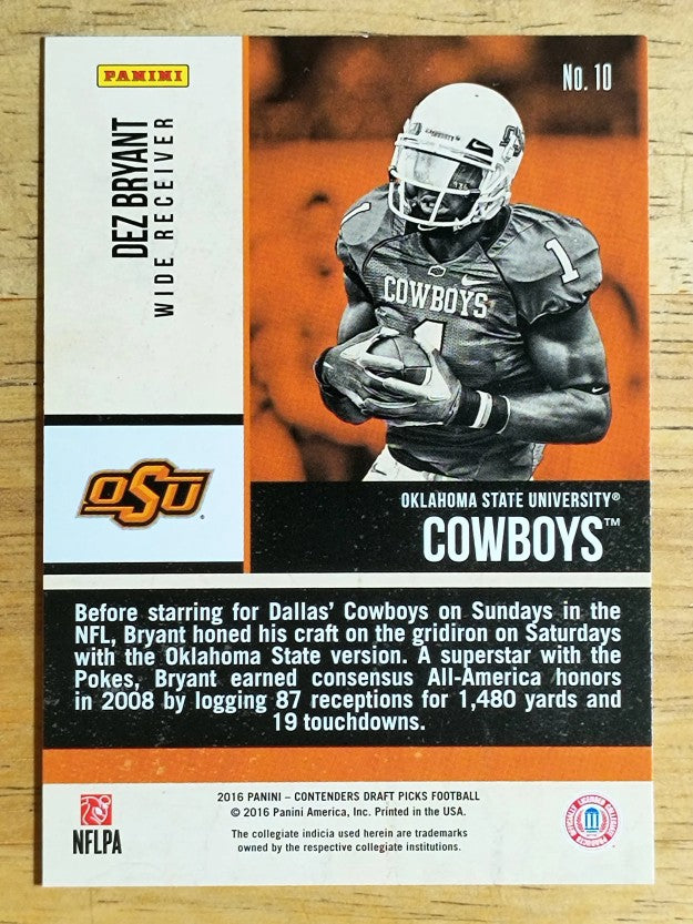 2016 Panini Contenders Draft Picks Old School Colors #10 Dez Bryant