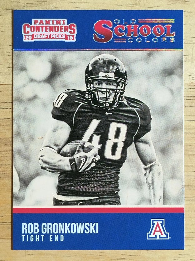 2016 Panini Contenders Draft Picks Old School Colors #22 Rob Gronkowski