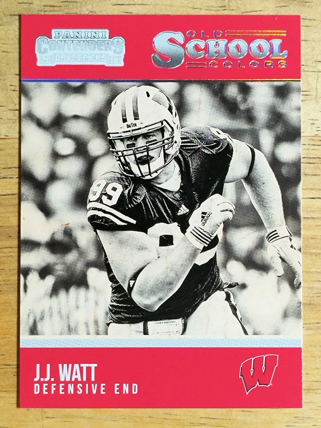 2016 Panini Contenders Draft Picks Old School Colors #11 J.J. Watt