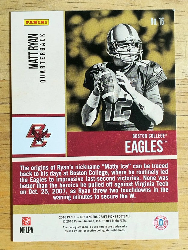 2016 Panini Contenders Draft Picks Old School Colors #16 Matt Ryan