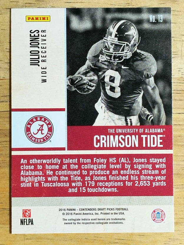 2016 Panini Contenders Draft Picks Old School Colors #13 Julio Jones