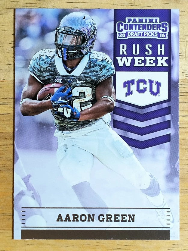 2016 Panini Contenders Draft Picks Rush Week #5 Aaron Green