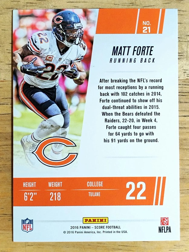 2016 Score Franchise #21 Matt Forte