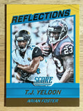 2016 Score Reflections Gold #14 T.J. Yeldon/Arian Foster