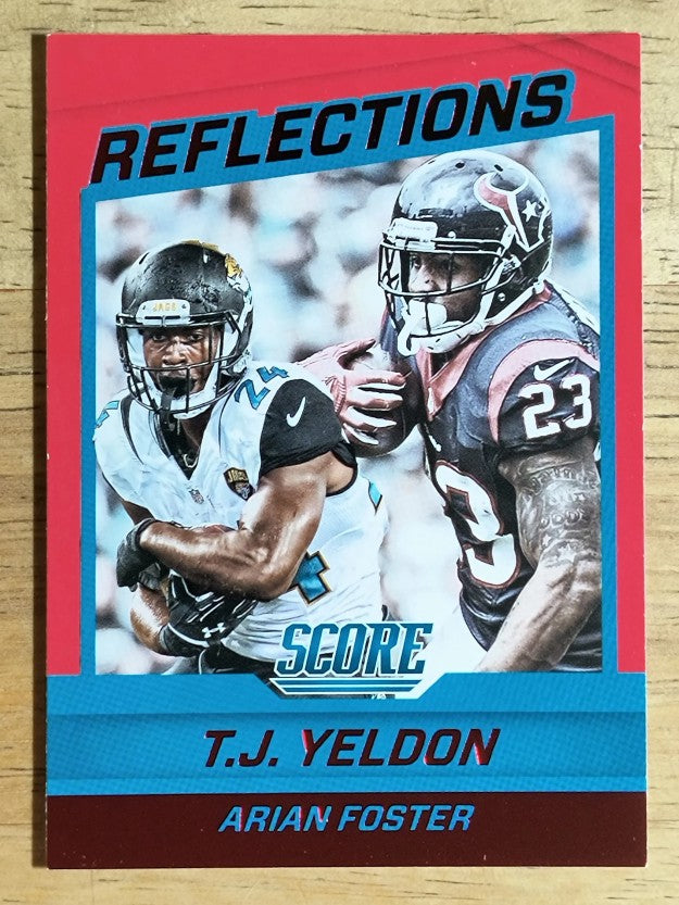 2016 Score Reflections Red #14 T.J. Yeldon/Arian Foster