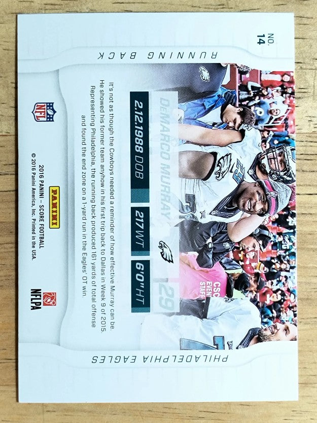 2016 Score Sidelines #14 DeMarco Murray