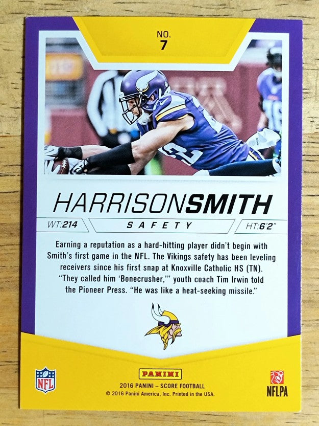 2016 Score Stoppers Gold #7 Harrison Smith