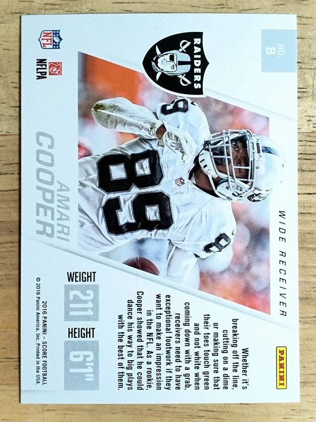 2016 Score Toe the Line #8 Amari Cooper