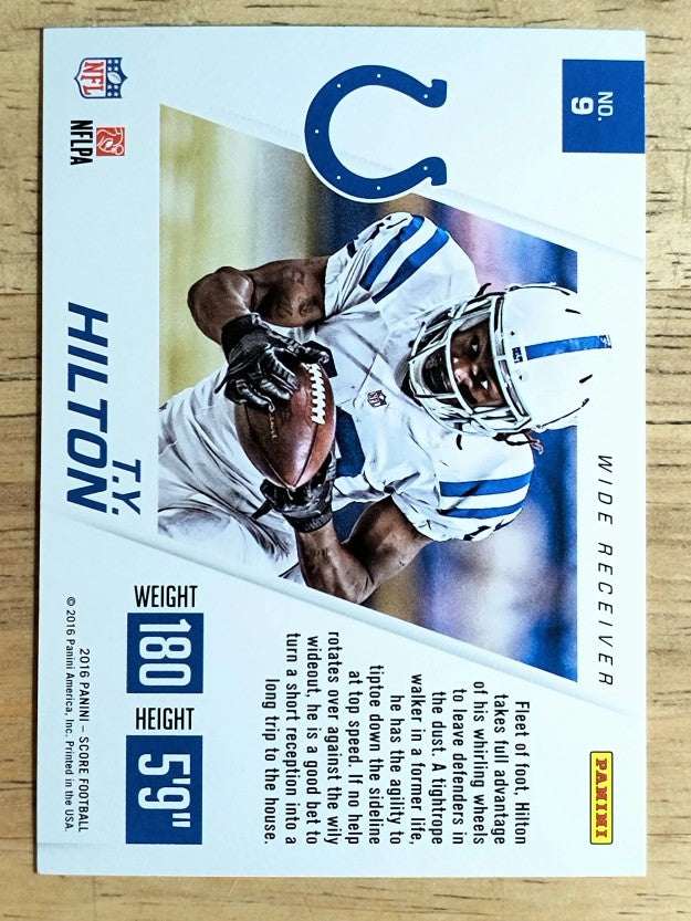 2016 Score Toe the Line #9 T.Y. Hilton