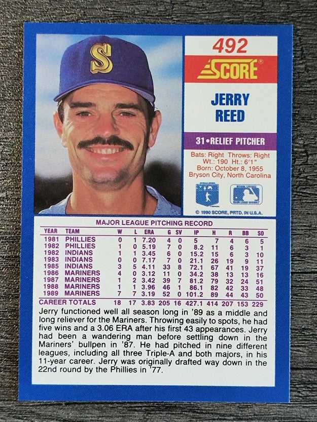 1990 Score #492 Jerry Reed
