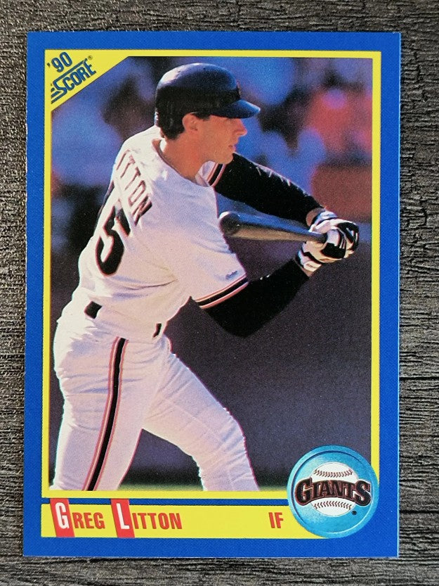 1990 Score #497 Greg Litton