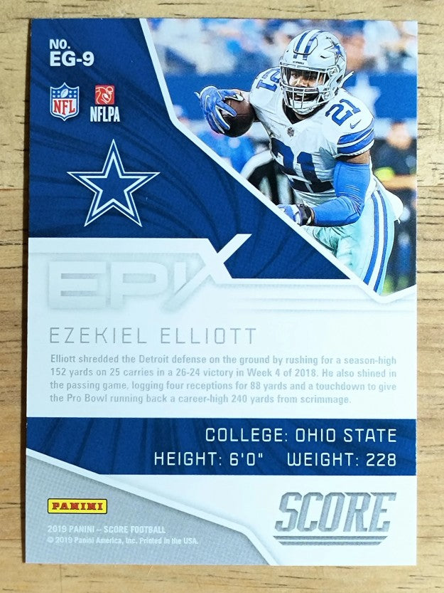 2019 Score Epix Game #9 Ezekiel Elliott