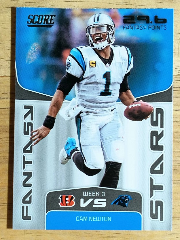 2019 Score Fantasy Stars #8 Cam Newton