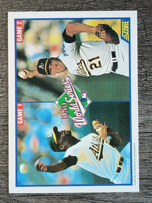 1990 Score #700 Dave Stewart/Mike Moore WS