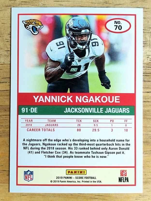 2019 Score Red #70 Yannick Ngakoue