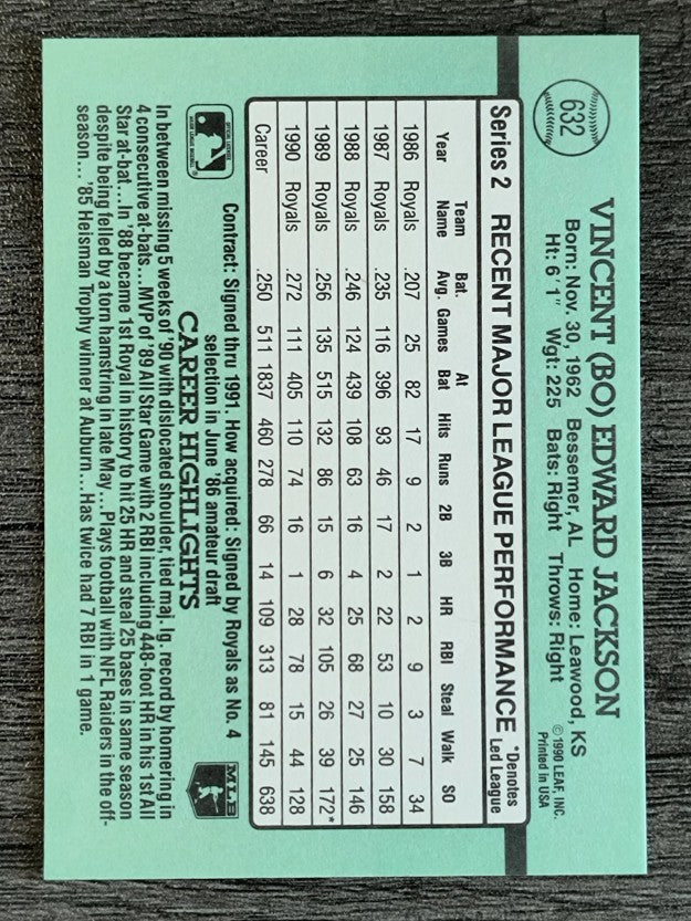 1991 Donruss #632 Bo Jackson