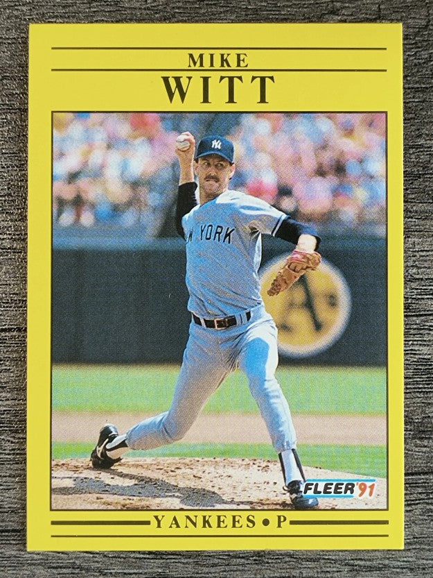 1991 Fleer #680 Mike Witt