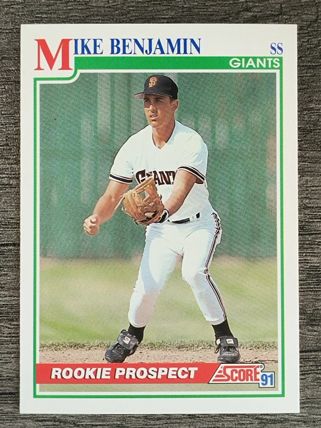 1991 Score #345 Mike Benjamin