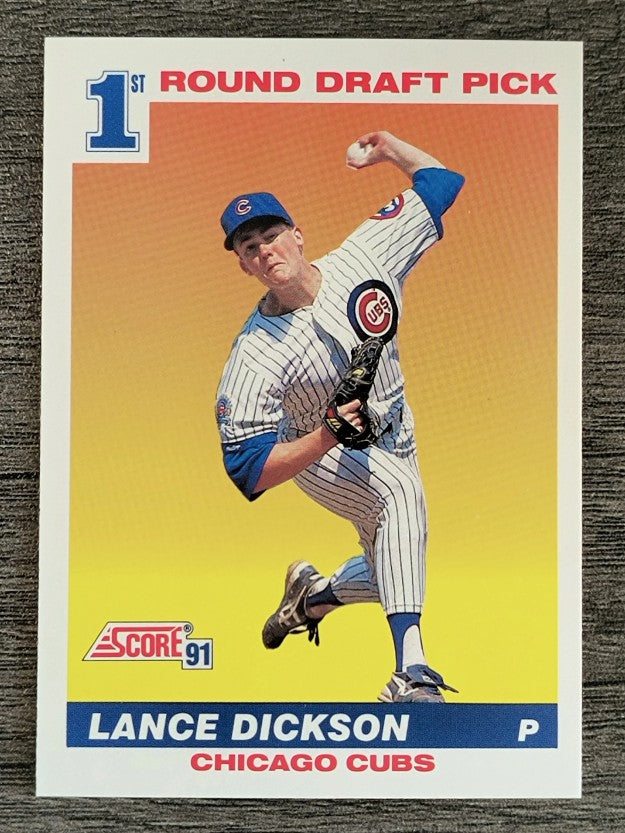 1991 Score #385 Lance Dickson RC