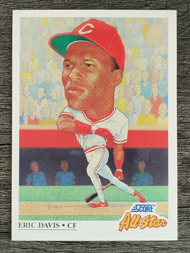 1991 Score #669 Eric Davis AS