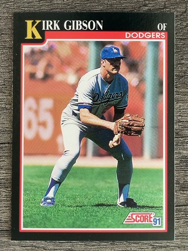 1991 Score #800 Kirk Gibson