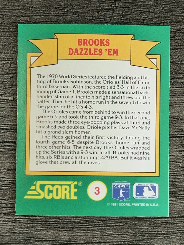 1991 Score Magic Motion Trivia #3 Trivia Card 3