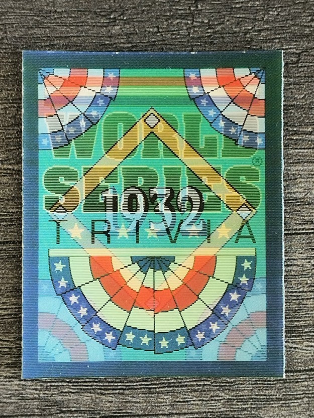 1991 Score Magic Motion Trivia #26 Trivia Card 26
