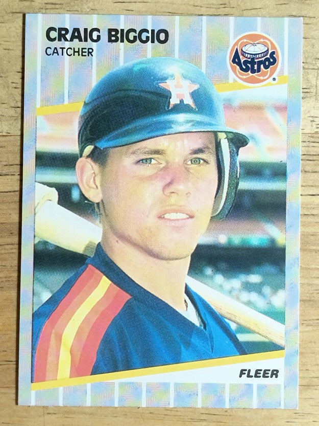 1989 Fleer #353 Craig Biggio RC (NM)