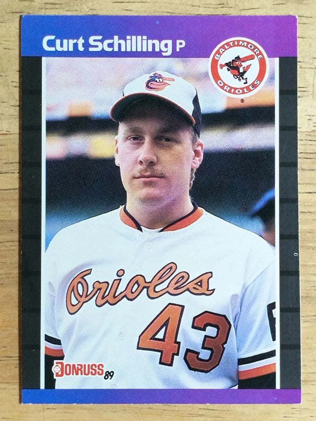 1989 Donruss #635 Curt Schilling DP RC (EXMT)