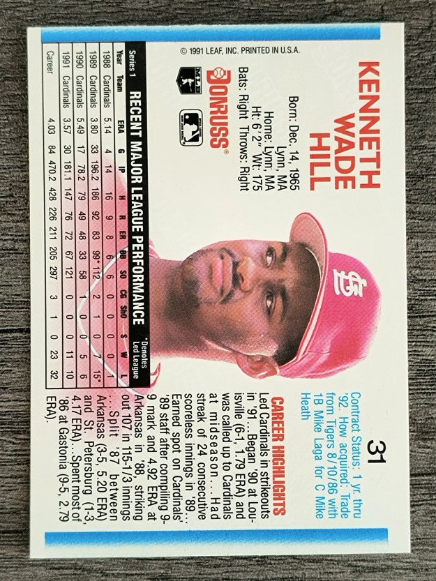 1992 Donruss #31 Ken Hill