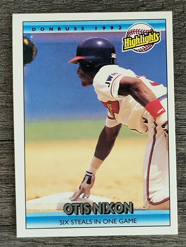 1992 Donruss #33 Otis Nixon HL