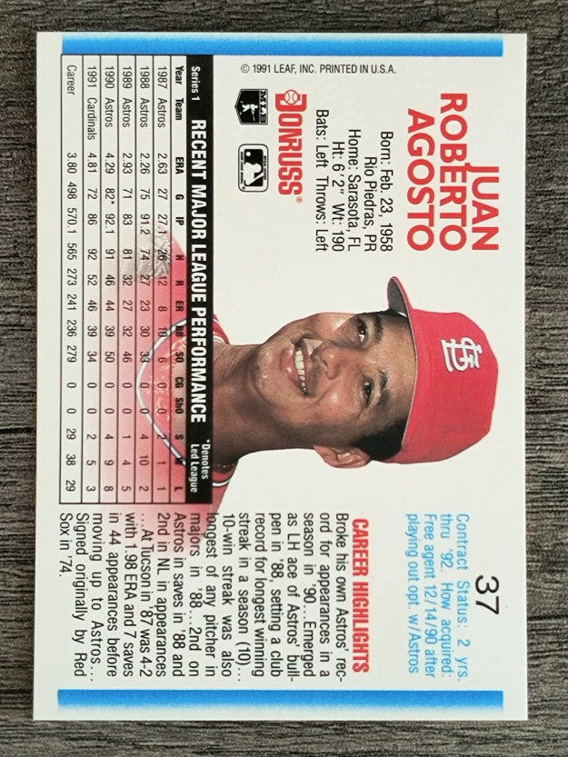 1992 Donruss #37 Juan Agosto